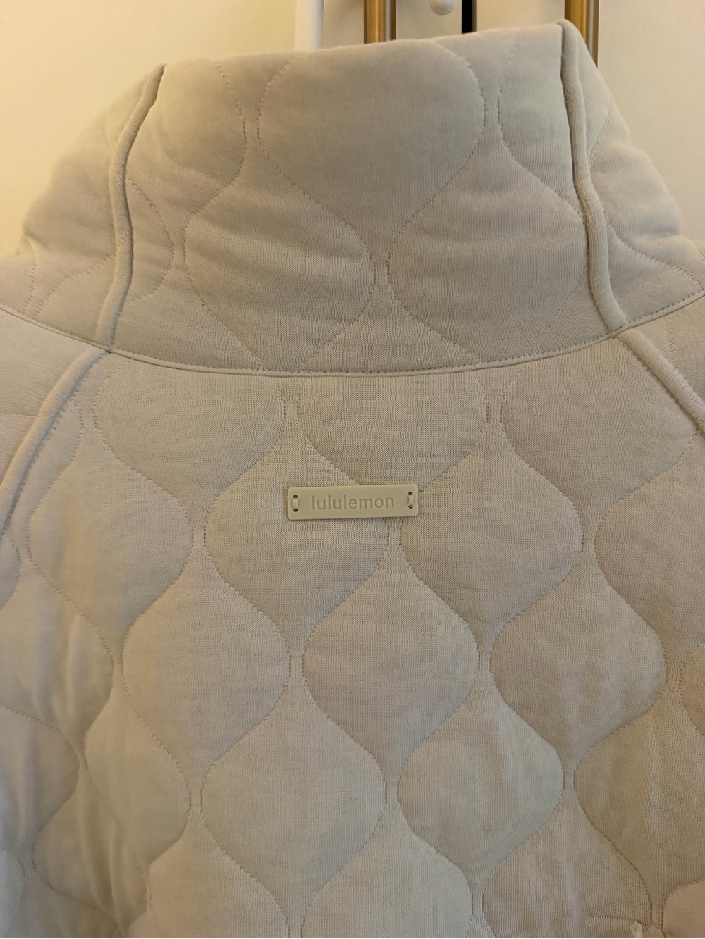 lululemon athletica Quilted Half-Zip Pullover Jacket in Light Beige - Picture 3 of 3